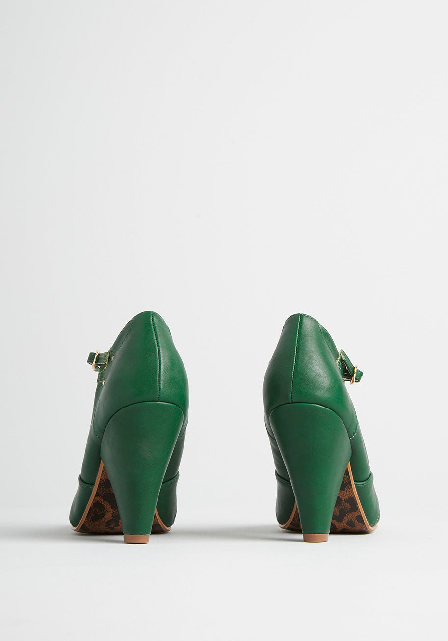 Armed With Charm T-Strap Heel