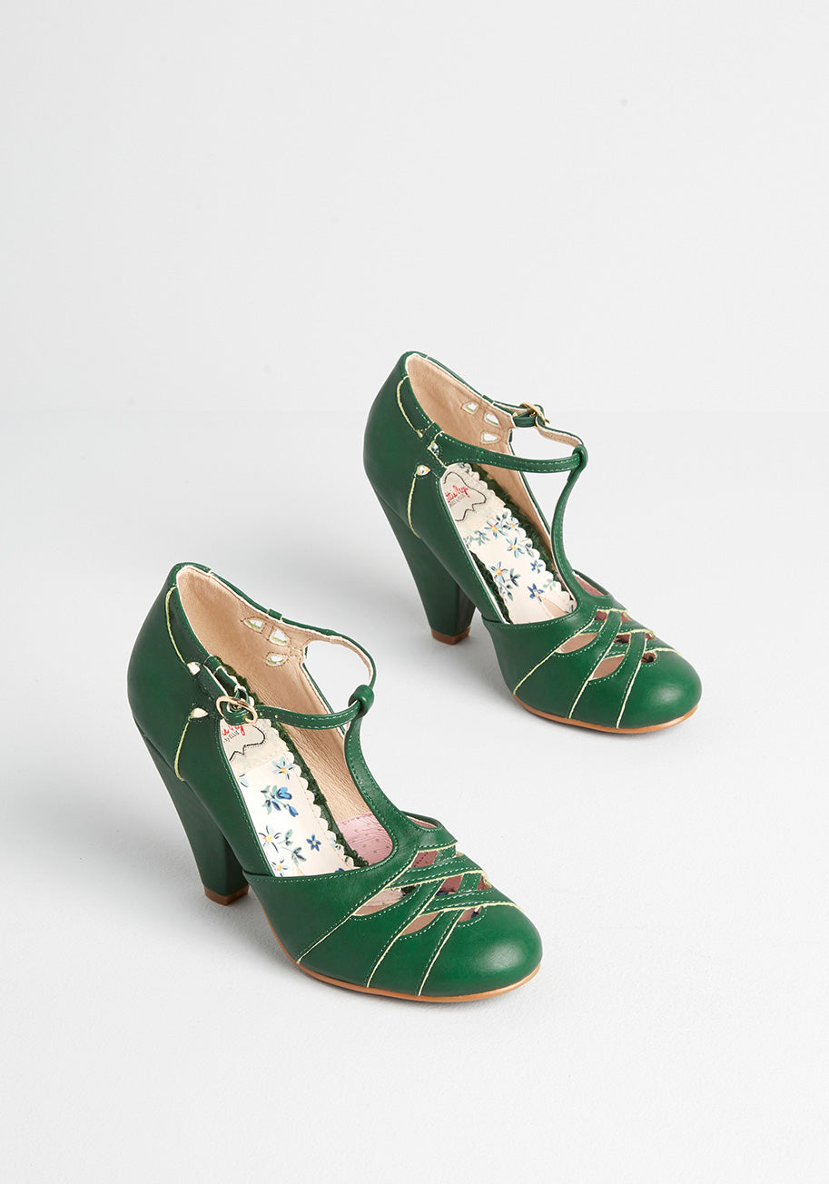 Armed With Charm T-Strap Heel